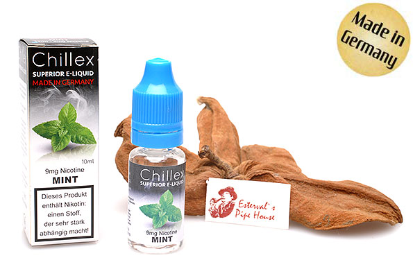 Chillex E-Zigarette E-Liquid "Medium" Minze 10ml Chillex E-Zigarette E-Liquid "Medium" Minze 10ml